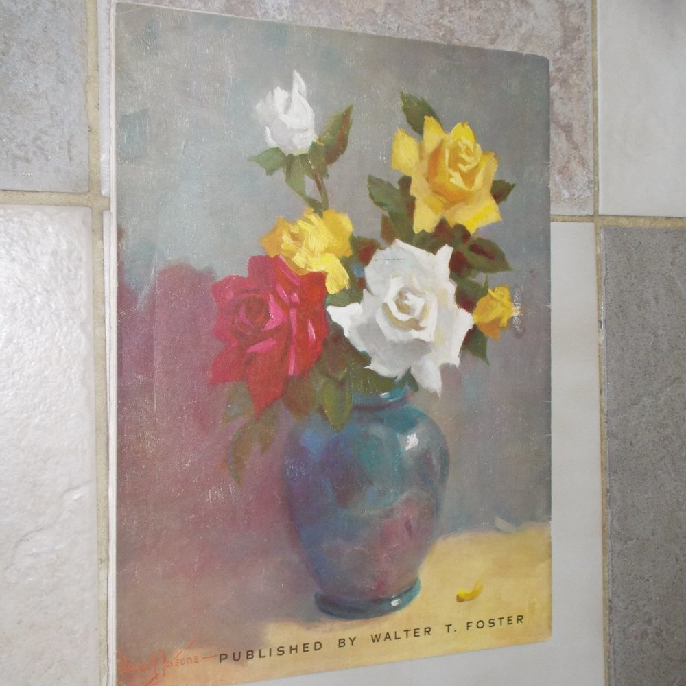 Vintage "How Claude Parsons Paints Flowers" book, soft cover 30 pages - Picture 2 of 2